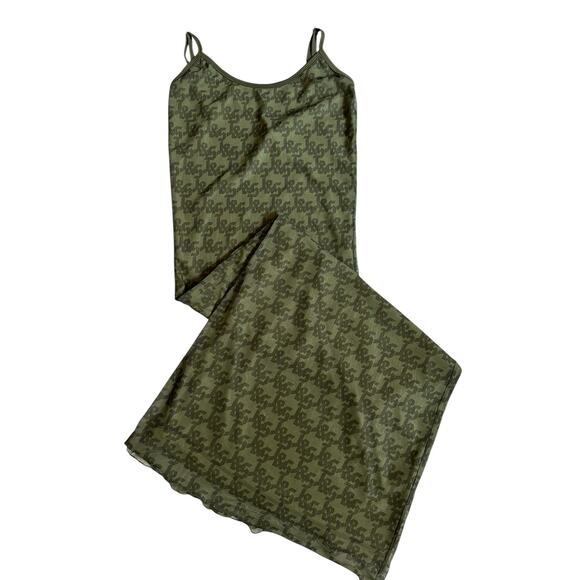 Jagger & Stone Princess Polly Demi Mesh Green Midi Dress size 2 - Picture 4 of 13